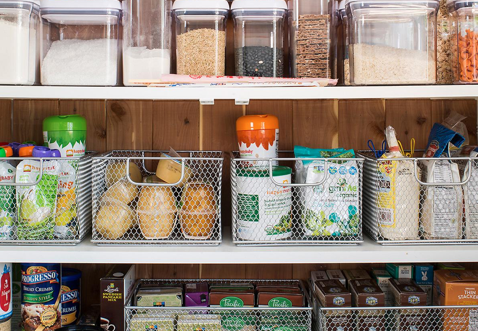 Organized kitchen pantry